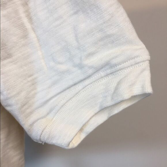 Madewell Basic Cropped Tee Quarter Button front XS - Picture 3 of 7